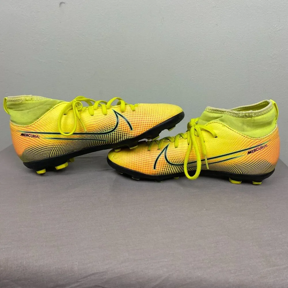 Nike Shoes Youth 4.5Y Yellow Lace Soccer Mercurial Superfly 7 BQ5418-703 Cleats‎